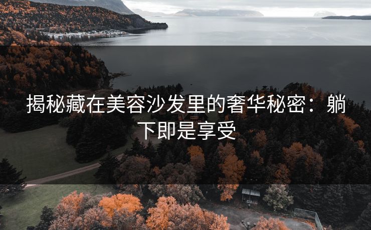揭秘藏在美容沙发里的奢华秘密：躺下即是享受