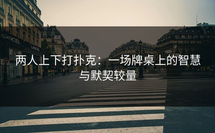 两人上下打扑克：一场牌桌上的智慧与默契较量